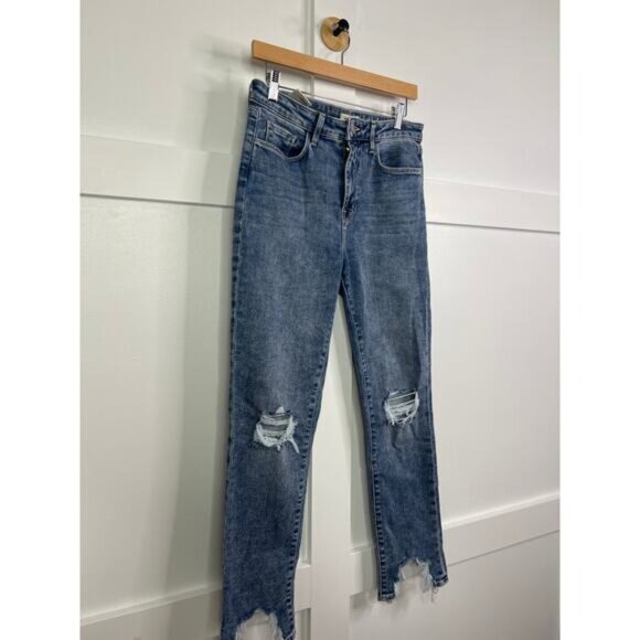 NEW L'Agence High Line High Rise Skinny Jeans Women's Sodalite Destruct Size: 27 - Picture 3 of 8